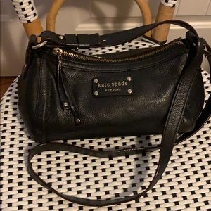 Kate spade black leather cross body